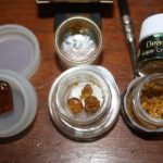 Death Star Sugar Crumble, Walter White shatter, Death Star Greenhouse pull-n-snap shatter and Hindu Kush live resin