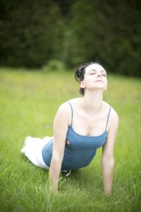 Photo of girl doing yoga